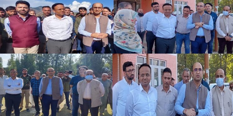 Secretary Health and ME, DC Kupwara inspects health facilities at Handwara