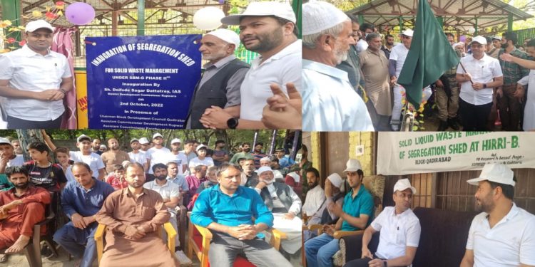 DDC Kupwara inaugurates SLWM shed at Panchayat Halqa Herri