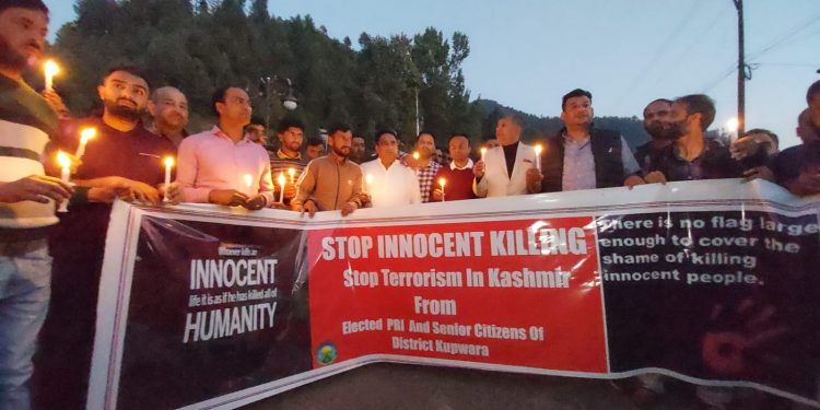 Peace Rally, Candle March held at Kupwara town