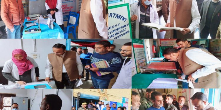 DC Kupwara inspects various Health Centres in block Kalaroose