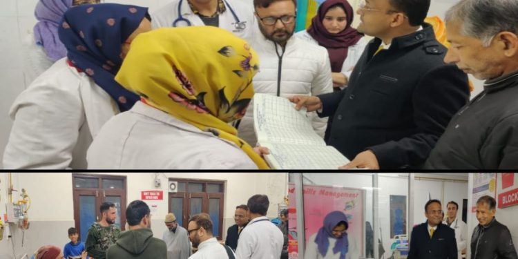 DC Kupwara pays surprise visit to Sub District Hospital Kupwara