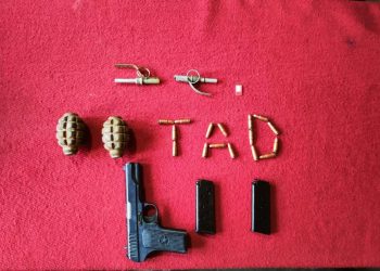 Arms and ammunition recovered in Karnah from a house, case registered