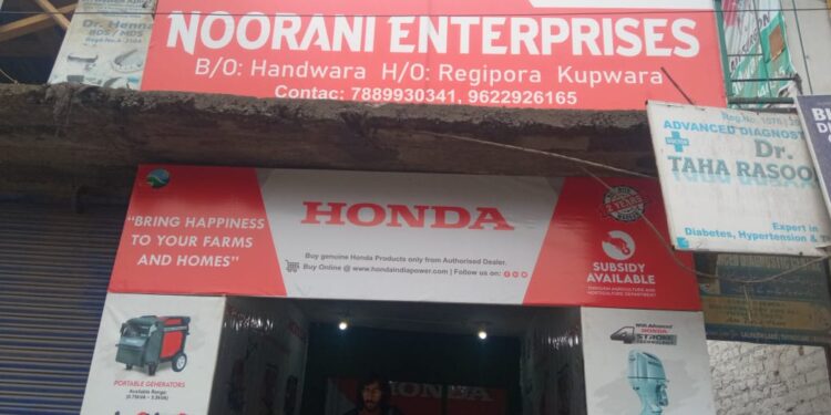 HONDA opens maiden outlet of power products under Noorani EnterprisesAuthorized dealer in North Kashmir’s Handwara.