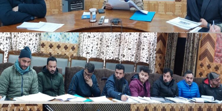DC Kupwara reviews progress of RDD worksGave timelines for completion of works