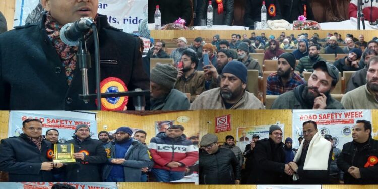 Road Safety Week: MVD Kupwara organizes valedictory function at Town Hall Kupwara