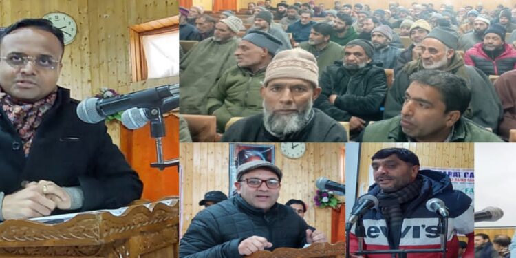 Lumberdars/Chowkidar conference held at Town Hall Kupwara