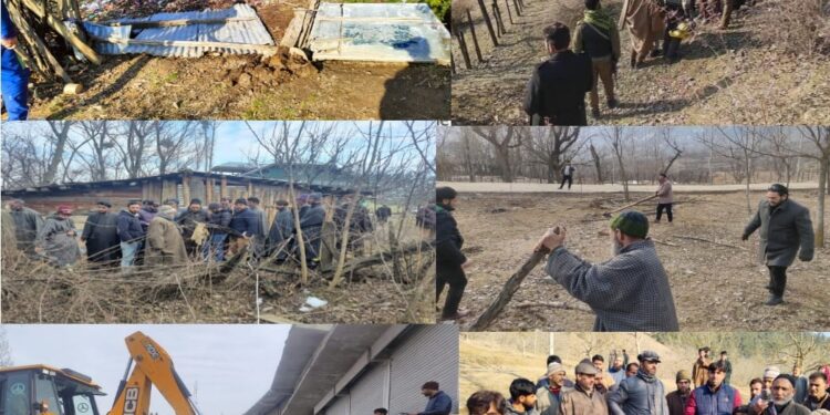 4021 kanal state/kahcharai  Land  retrieved from encroachers across Kupwara district