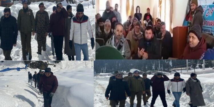 DDC Kupwara chairs public darbar at snow bound Machil
