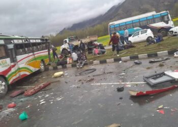 4 Bihar residents killed as bus turns turtle along highway in Awantipora