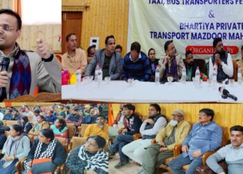 DC Kupwara presides over Transporters meeting at Town Hall Kupwara
