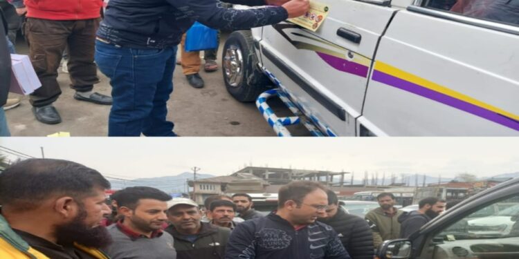 MVD starts Sticker Pasting campaign under “Nasha Mukt Bharat Abhiyan for Drug De-addiction” at Kupwara