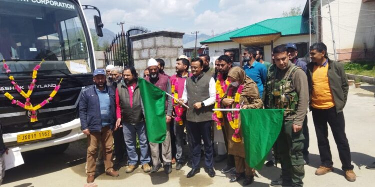 DC Kupwara flags off SRTC Bus for Keran Says bus service to facilitate locals, tourists in exploring beautiful destinations