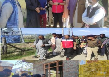 DC Kupwara visits far-flung Achamarg village , inspects developmental works, interacts with People