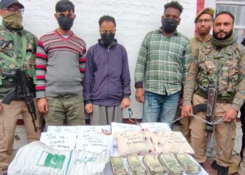 Interstate narco terror Module busted, 8 kilograms of Heroin and ₹ 5 lacs cash Recovered, four held in Kupwara: Police
