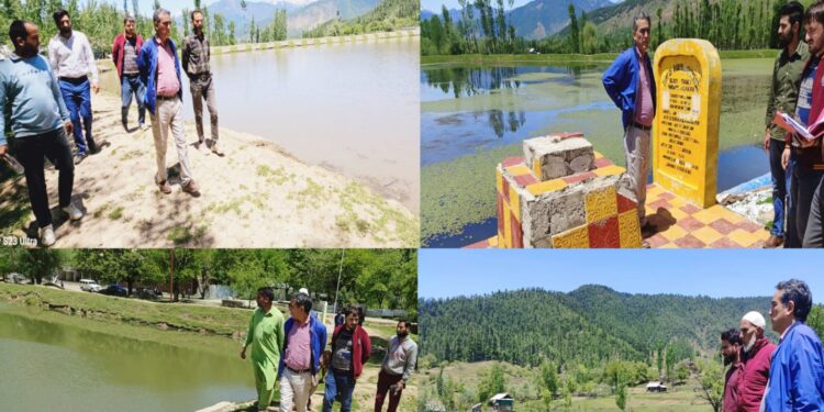 ADDC Kupwara inspects various Amritsarovar works in Sogam
