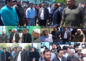 DC Kupwara inspects arrangements for celebration of Urs Zatie-Shahwali at Drugmulla, pays obeisance