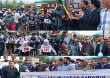 World Bicycle Day: DC Kupwara flags-off bicycle rally