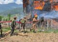Indian Army successfully controls house fire, saving lives in Kachama, Panzgam