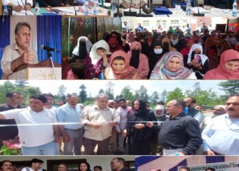 Dr. Asgar Samoon visits Kupwara, inspects different development projects, lays foundation stones, reviews developmental scenario of the district.