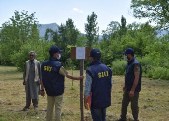 SIU Kupwara attaches 26 Kanals land of Pakistan based militant