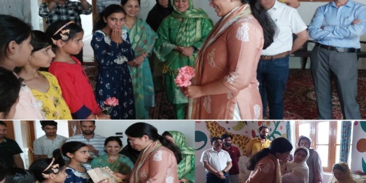 DC Kupwara interacts with children at Pareesha Gulgam; shares Eid greetings, gifts
