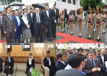 Chief Justice Visits Kupwara, inspects district court, interacts with BAR, Judicial officers and Civil administration.