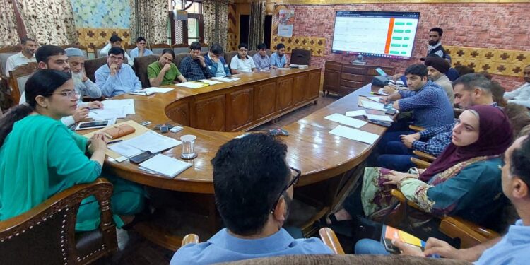 DC Kupwara Ayushi Sudan chairs CLU Meeting