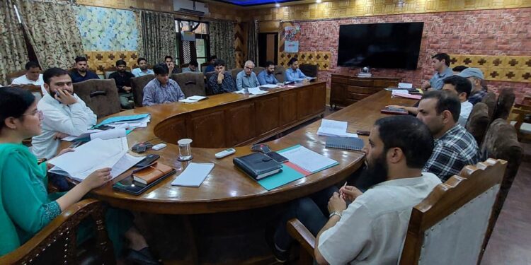 DC Kupwara Ayushi Sudan reviews progress under FRA