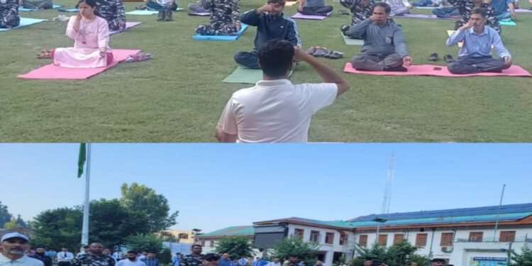 “Meri Mati, Mera Desh”DC Kupwara Leads Yoga event to raise the awareness of benefits of practising Yoga