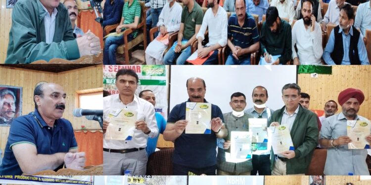 Agriculture department Kupwara organizes 2 Day Seminar on Transformation of Beekeeping at Town Hall Kupwara