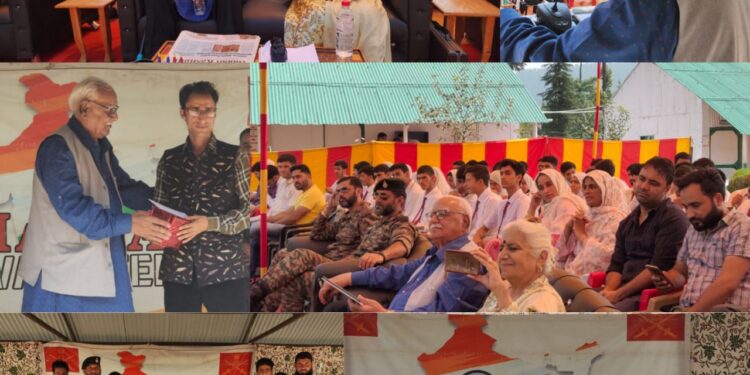 INDIAN ARMY AND CULTURAL TRUST KUPWARA ORGANISED KAVI SAMMELLAN TO CELEBRATE NATIONAL HINDI DAY AT AGS KUPWARA
