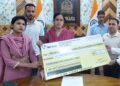 DC Kupwara hands over cheque of Rs.3.66 crore for payment under Lower Education Assistance scheme