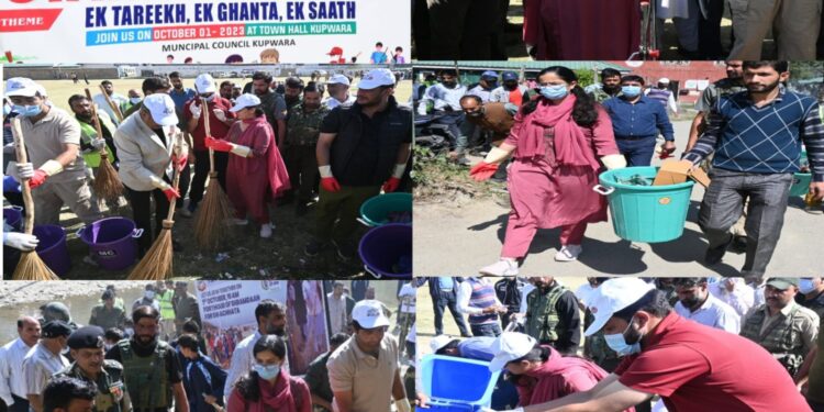 Extensive cleanliness Drive under Swachhta Hi Seva Campaign across Kupwara.