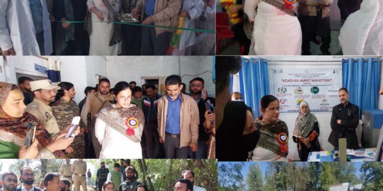 DC Kupwara inaugurates Mega Ayush Medical Camp at Kralpora, inspects work on under construction Khargund Bridge