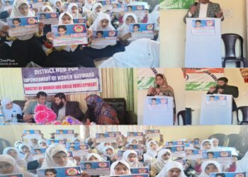 District Hub For Empowerment of Women Mission Shakti Kupwara rganise one day workshop on POCSO, PC PNDT Act at KGBV GUNDCHABOTRA (LANGATE)