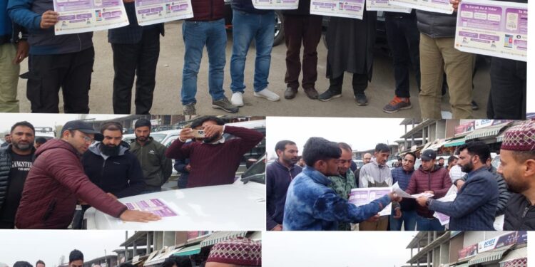 Sticker Pasting campaign under SVEEP launched at Kupwara