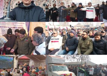 Grand welcome of Viksit Bharat Sankalp Yatra at Handwara