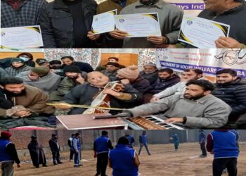 Department of Social welfare kupwara organizes cultural/sports activities under VYOM-2023
