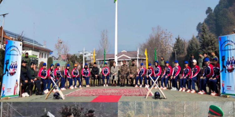 DC Kupwara Flags-in team of girl students returning from Cricket Capacity Building Tour of Pune