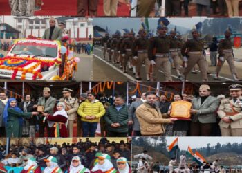 Republic day celebrated across Kupwara district with great enthusiasm and fervour