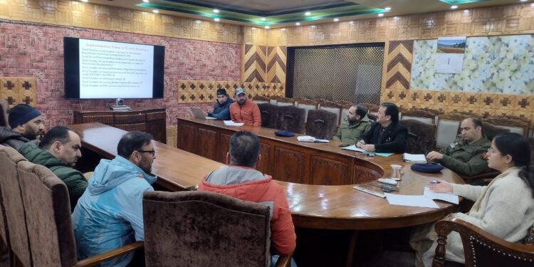 DC Kupwara reviews progress of registration, regulation of clinical establishments
