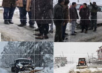 District Administration ensures swift restoration efforts despite heavy snowfall