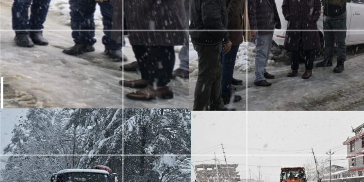 District Administration ensures swift restoration efforts despite heavy snowfall