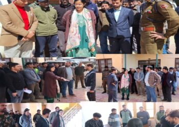 LS elections 2024:DC Kupwara visits Handwara, conducts comprehensive inspection of Strong room, Polling Stations, Election control Room, Development works