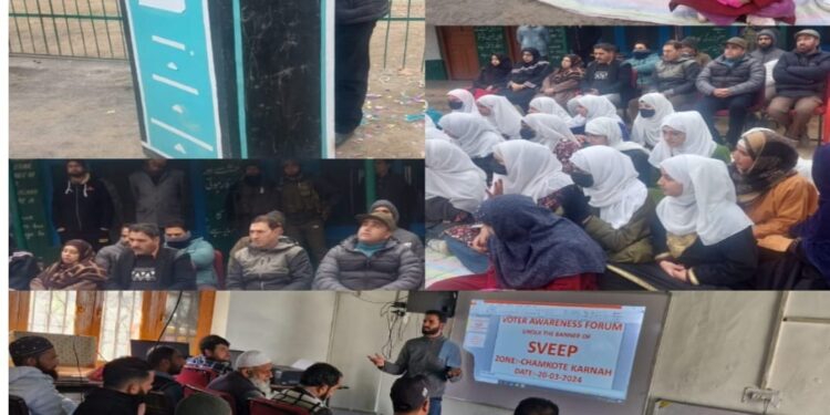 Lok Sabha Elections-2024: VAFs under SVEEP organized in different educational Zones of Kupwara district