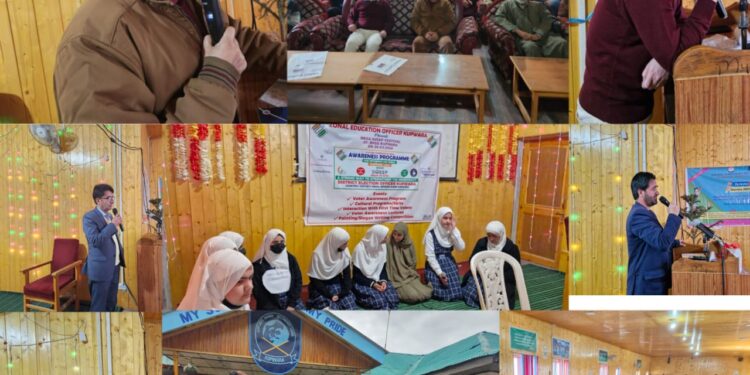 Mega Awareness Programme for Women voters under SVEEP organized at Kupwara