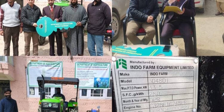 ADC Handwara distributed machinery among farmers