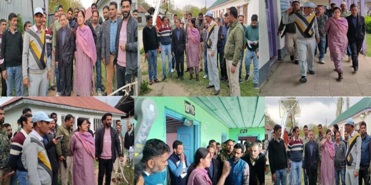 Lok Sabha Election-2024:DEO Kupwara conducts inspection of Polling stations at Trehgam, Kralpora, Chowkibal