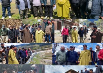 DC Kupwara visits various areas to assess post heavy rainfall situation
