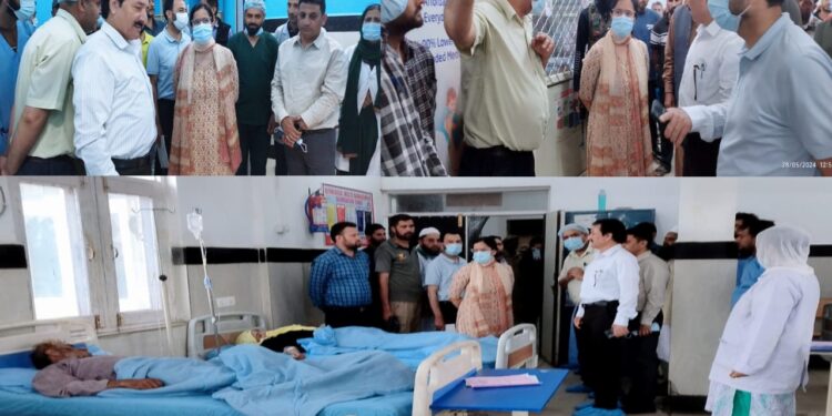 DC Kupwara inspects functioning of Operation Theatre at SDH Kralpora